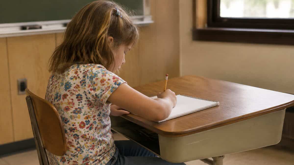 13 Things You Had to Memorize in School That Are Now Obsolete 5 Child practicing cursive handwriting