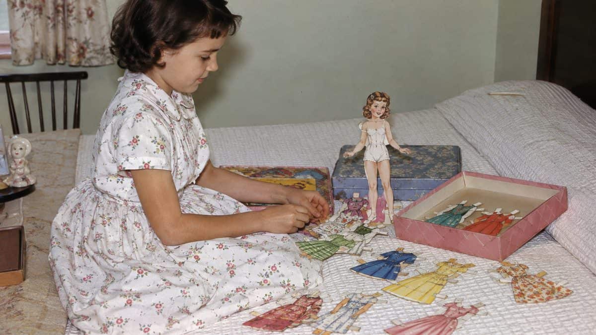 1950s paper doll sets.
