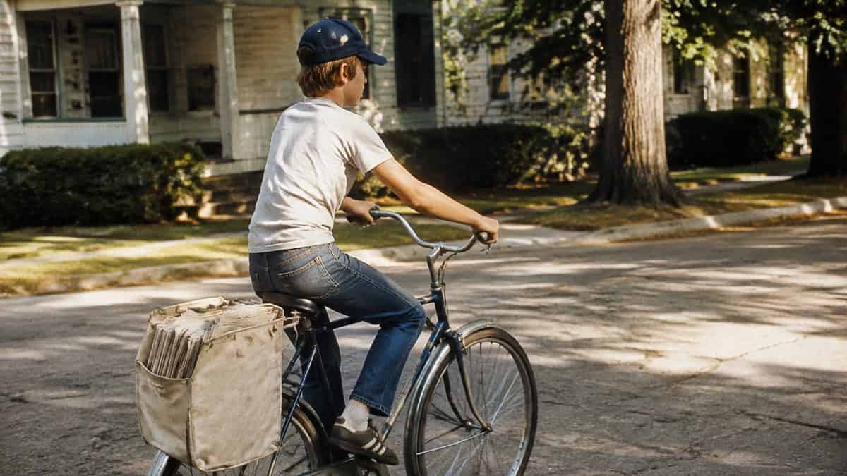 12 Things Every Kid Who Walked to School Alone Will Remember 9 Paperboy on a bicycle.