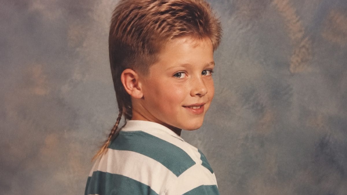 '80s Fashion Trends That Would Break the Internet Today 17 Genuine 1980s school portrait of a kid with a rat tail