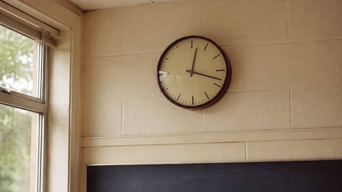School Punishments That Were Legal Then But Would Be Criminal Now 11 Vintage photo of a school wall clock