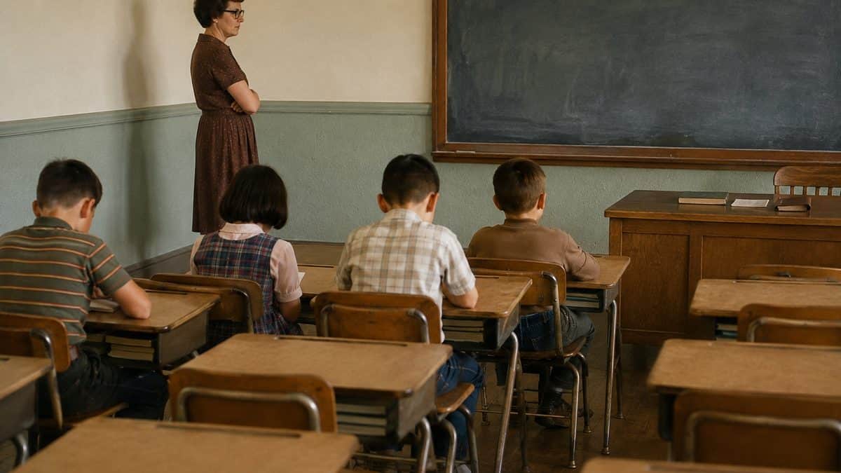 School Punishments That Were Legal Then But Would Be Criminal Now 14 Students in classroom