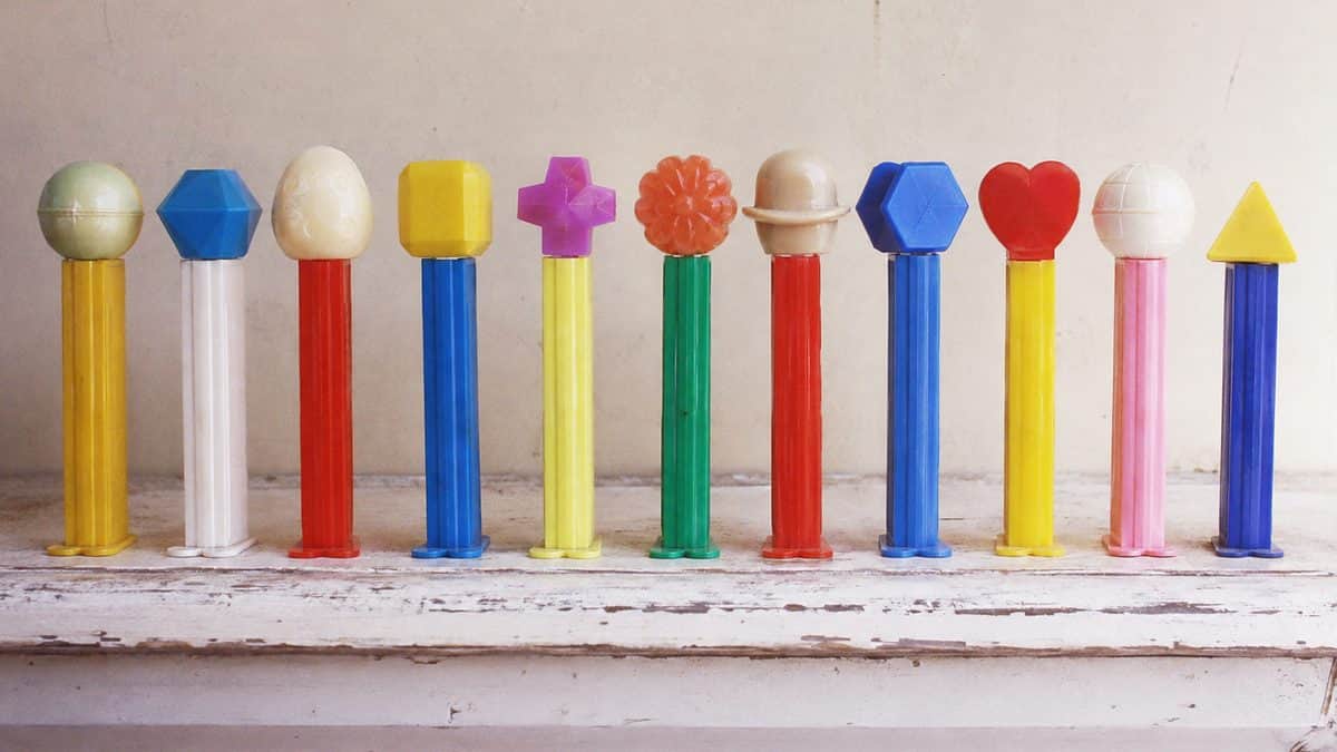 16 Things Everyone Collected That Are Worth Big Money Today 11 Authentic vintage PEZ dispensers in a row
