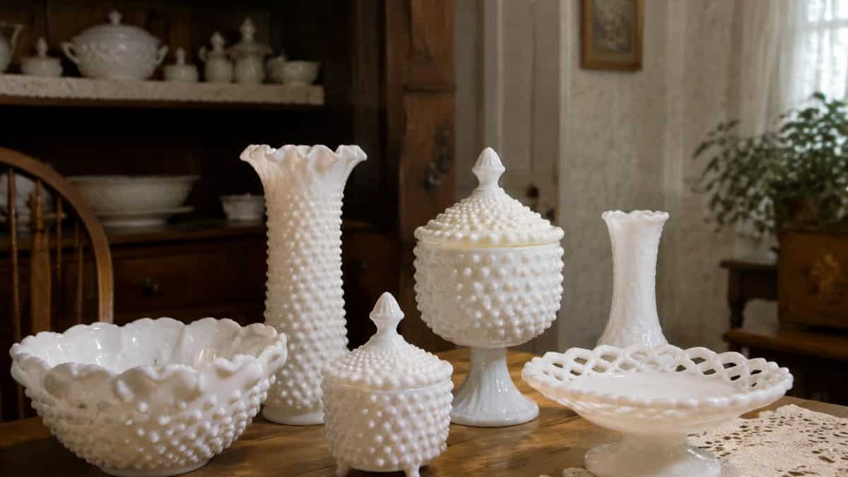 Milk glass collection