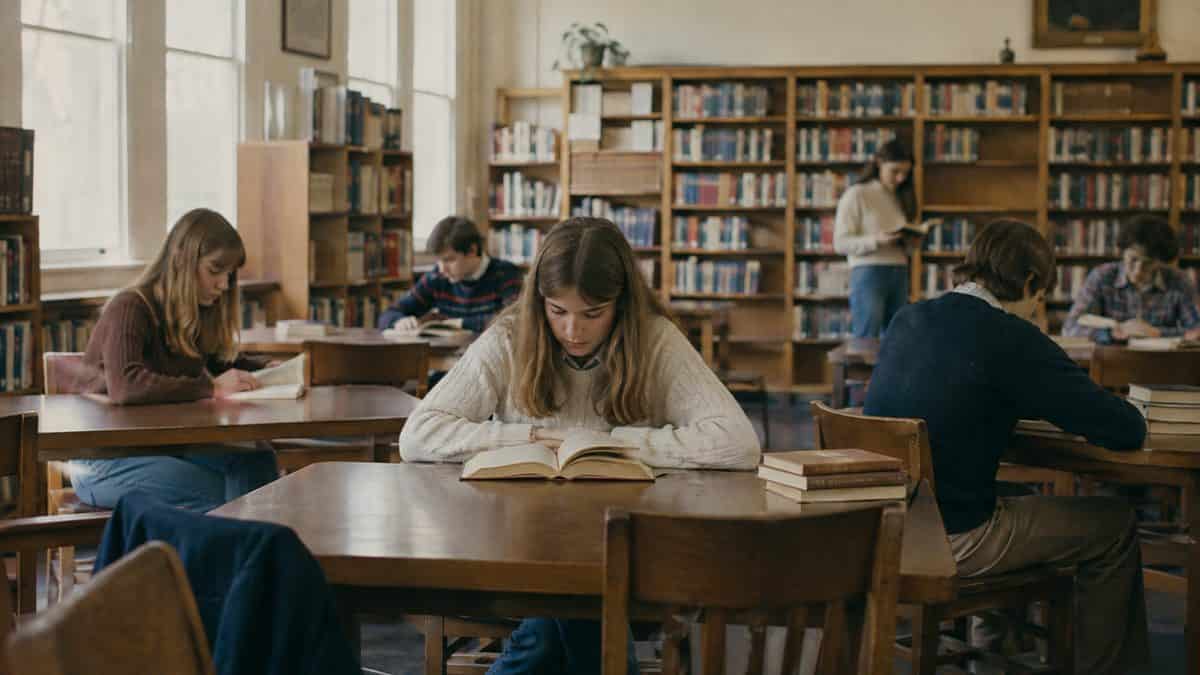 Quiet school library