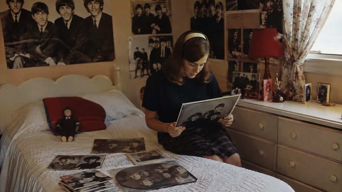 Authentic 1960s bedroom with real Beatles memorabilia