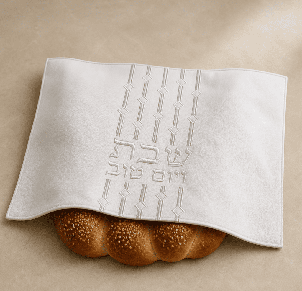 כיסוי חלה מהודר דגם "שבת ויום טוב"