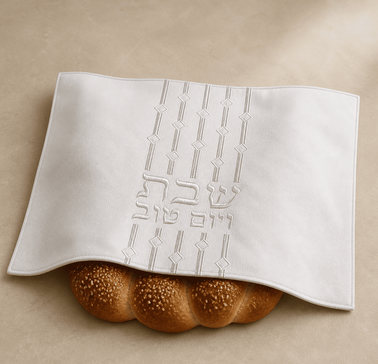כיסוי חלה מהודר דגם "שבת ויום טוב"