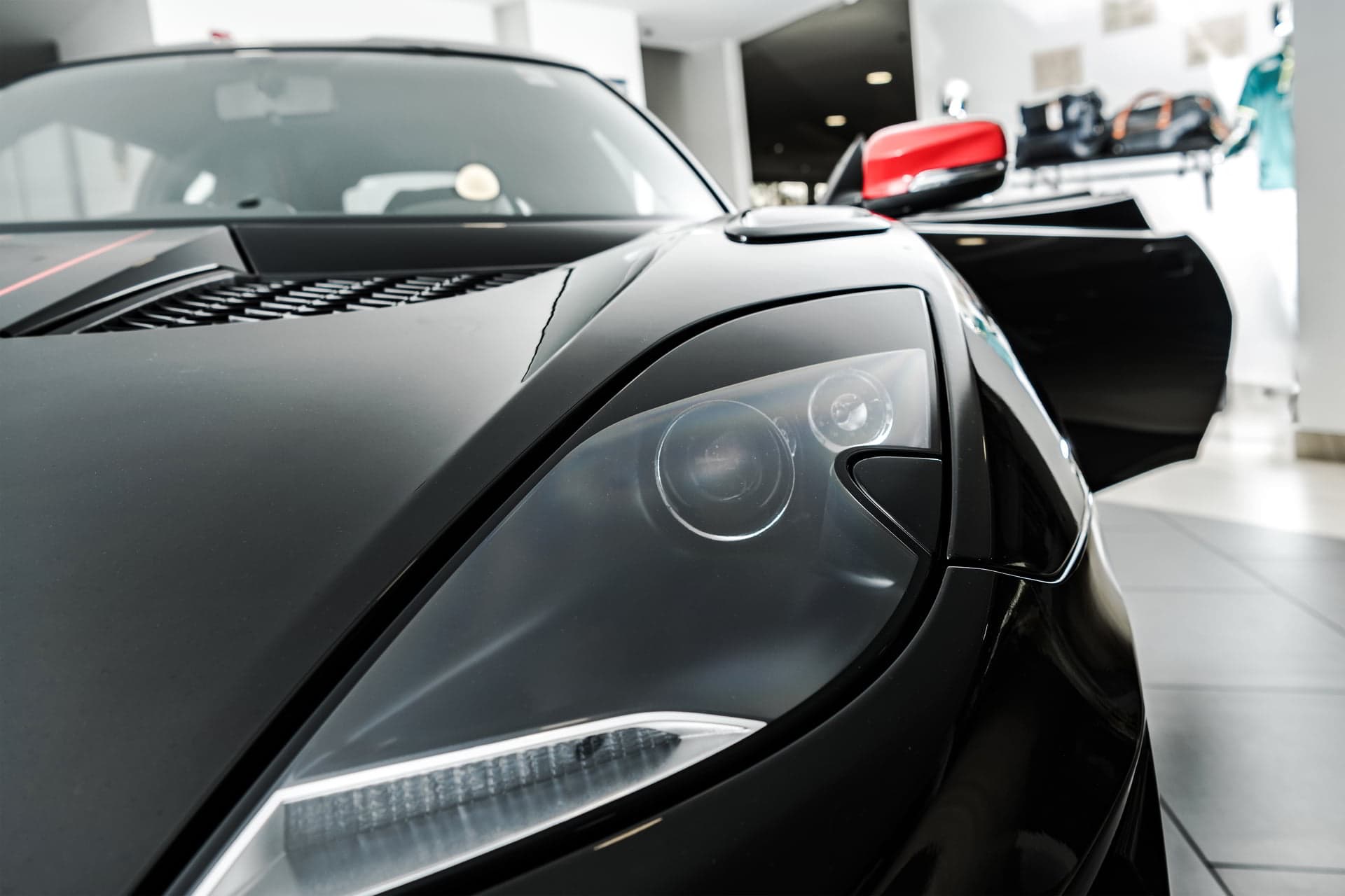 car detailing service on luxury car