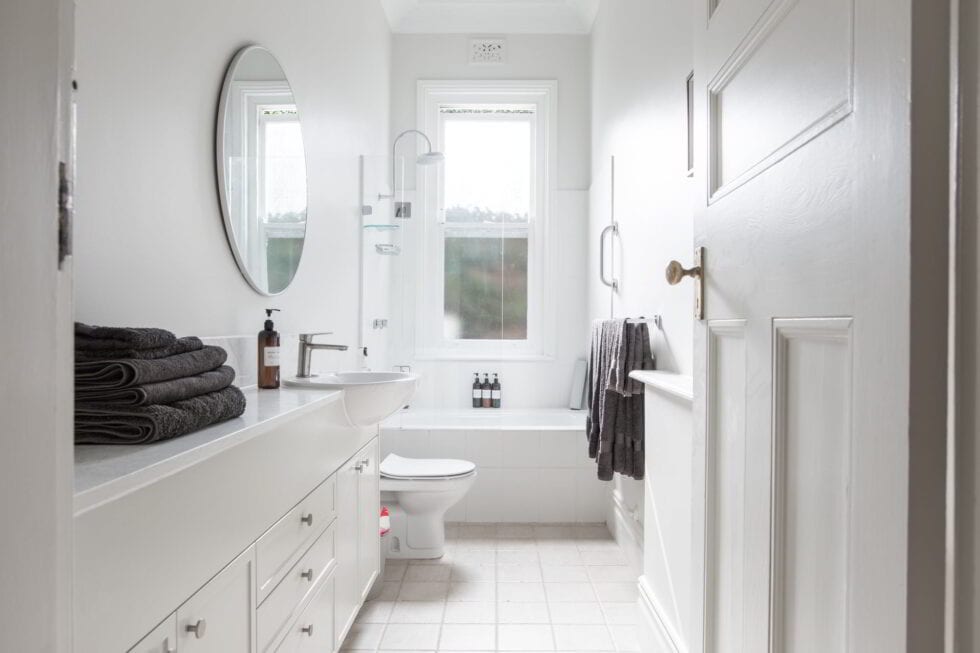 bathroom flooring on a budget