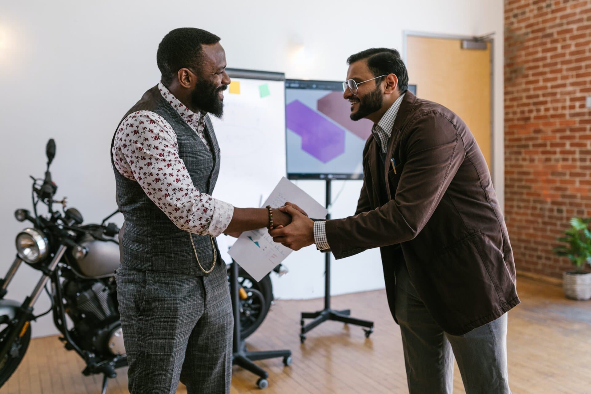 businessmen shaking hands