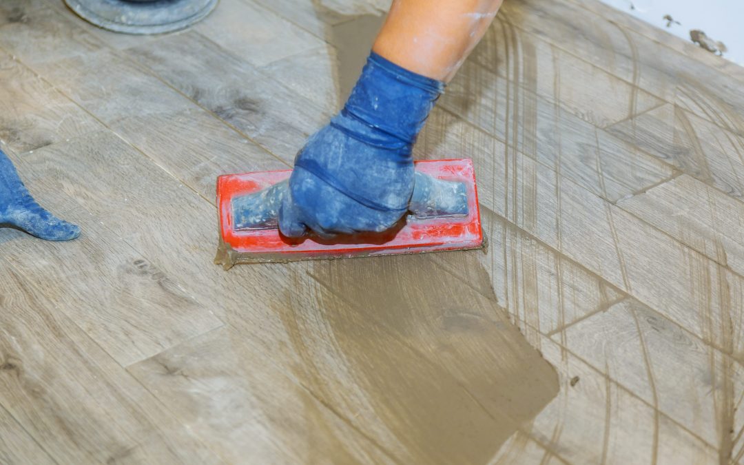 Grouting a floor
