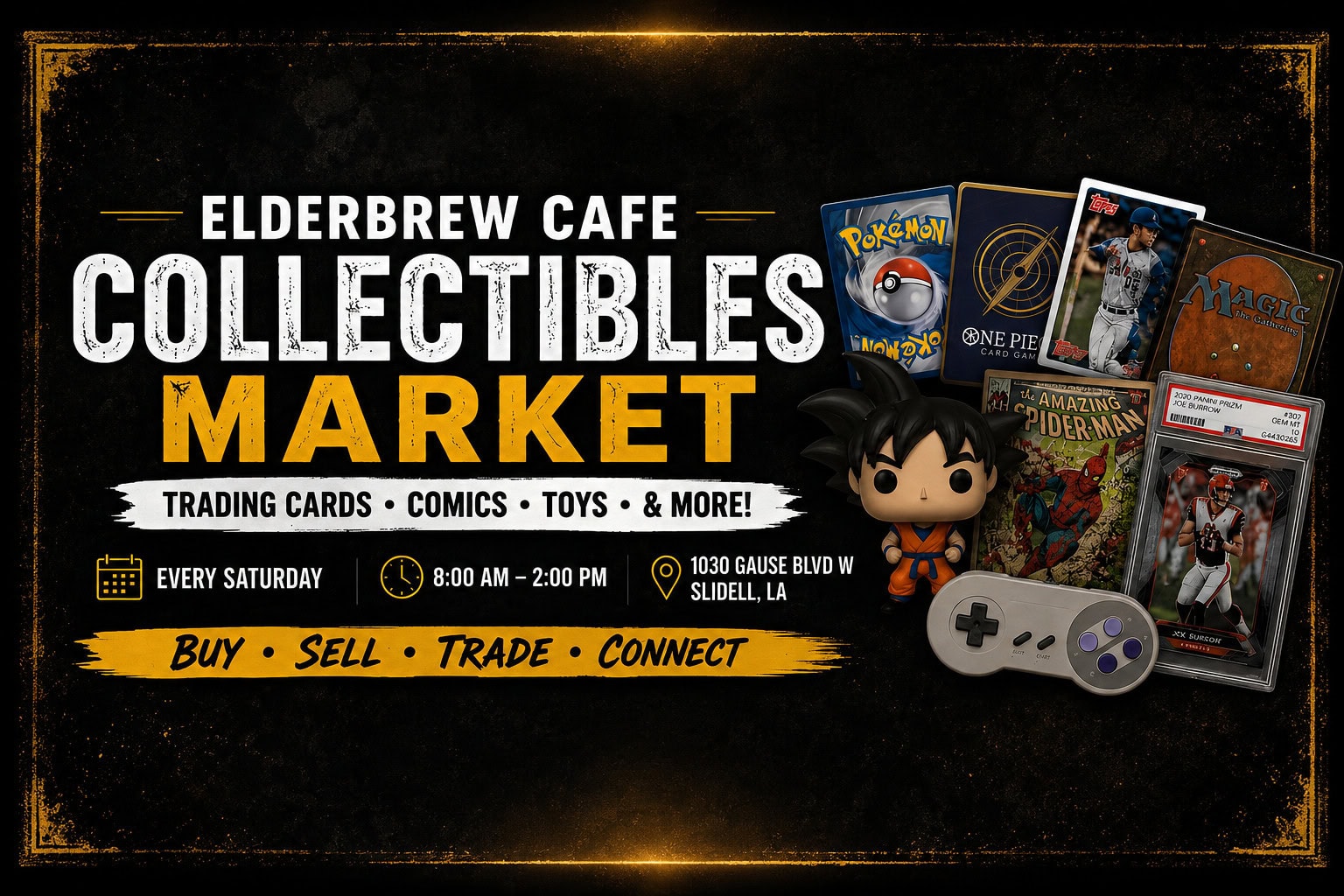 Free-Admission Weekly Collectibles Market To Launch At Elderbrew Cafe In Slidell On July 11