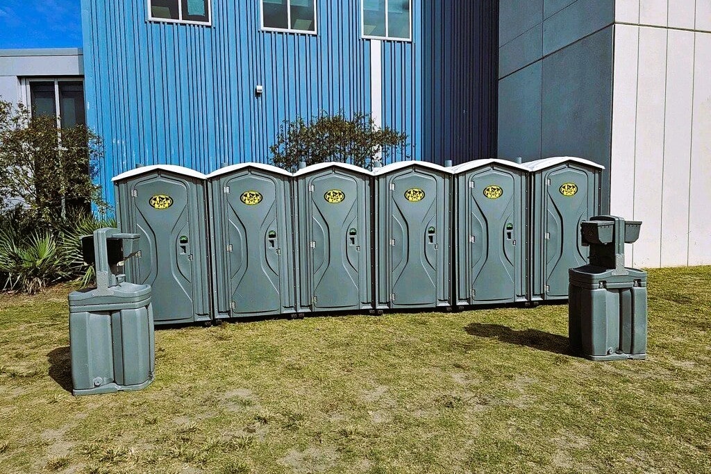 grey porta potty rentals 