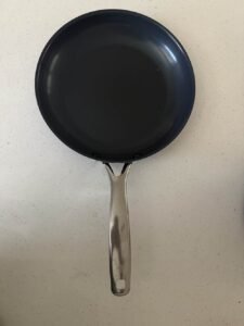 a nonstick pan on a countertop