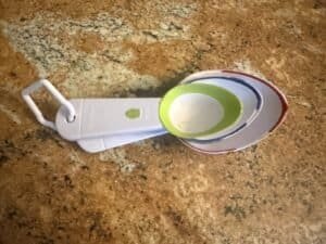 small, medium and large kitchen scoops