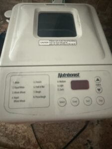 a bread machine with features shown