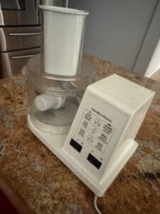 a food processor in home kitchen