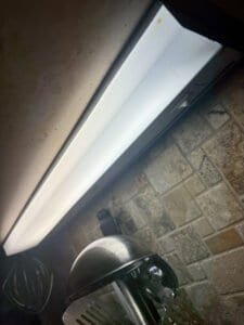 lighting install under cabinets in kitchen