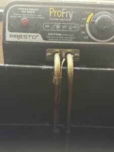 oil in a deep fryer for kitchen home use