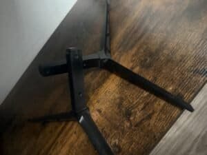 a couple replacement tv legs sitting out