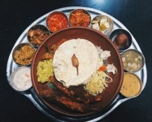 homemade meal in home