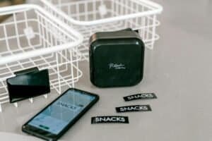 a label maker in a home