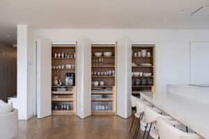 full setup of pantry containers