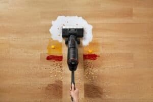 a vacuum cleaner with wet and dry suction