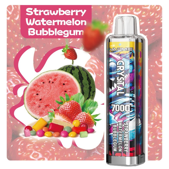 VAPME Crystal 7000 Strawberry Watermelon Bubblegum