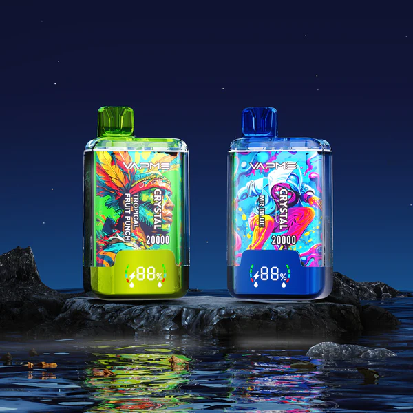 VAPME CRYSTAL 20000 Tropical Fruit Punch/Strawberry Grape – Bild 2