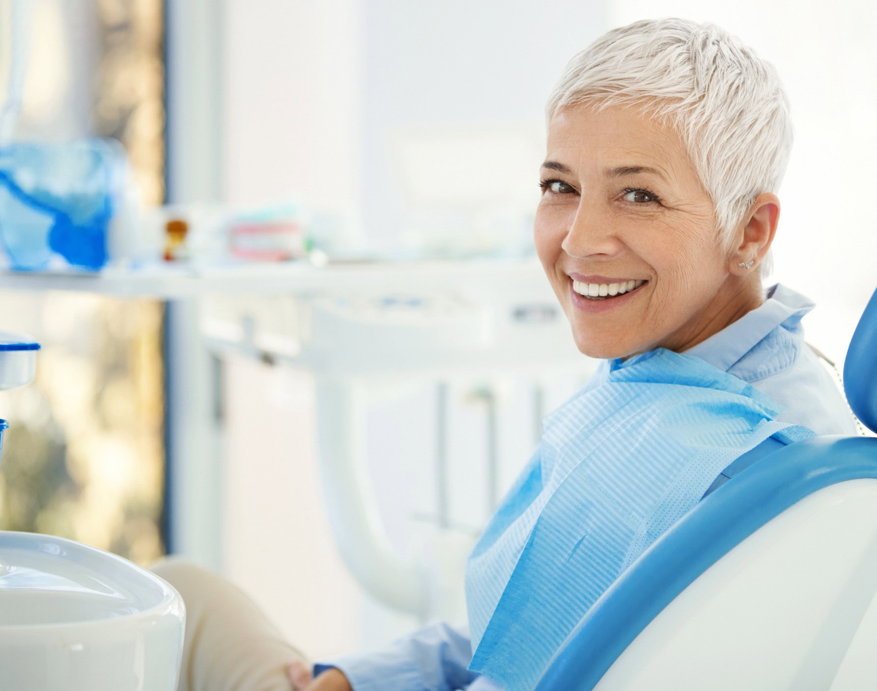 happy patient at dental implant clinic in solihull