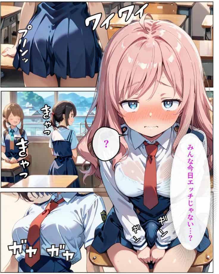 寄生チ〇ポに快楽堕ちして女子校の同級生に種付けしまくる【白抜き修正版】