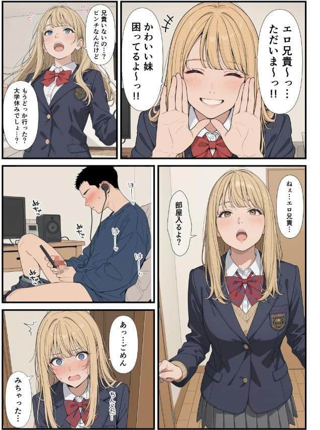 家に帰ったらJKがいた！！しかも二人！！【モザイク版】