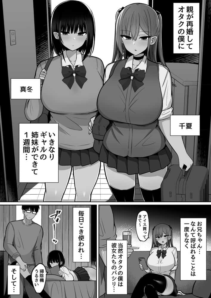 いきなりギャル姉妹〜親の再婚でデキたギャル姉妹にチンポ貸す話