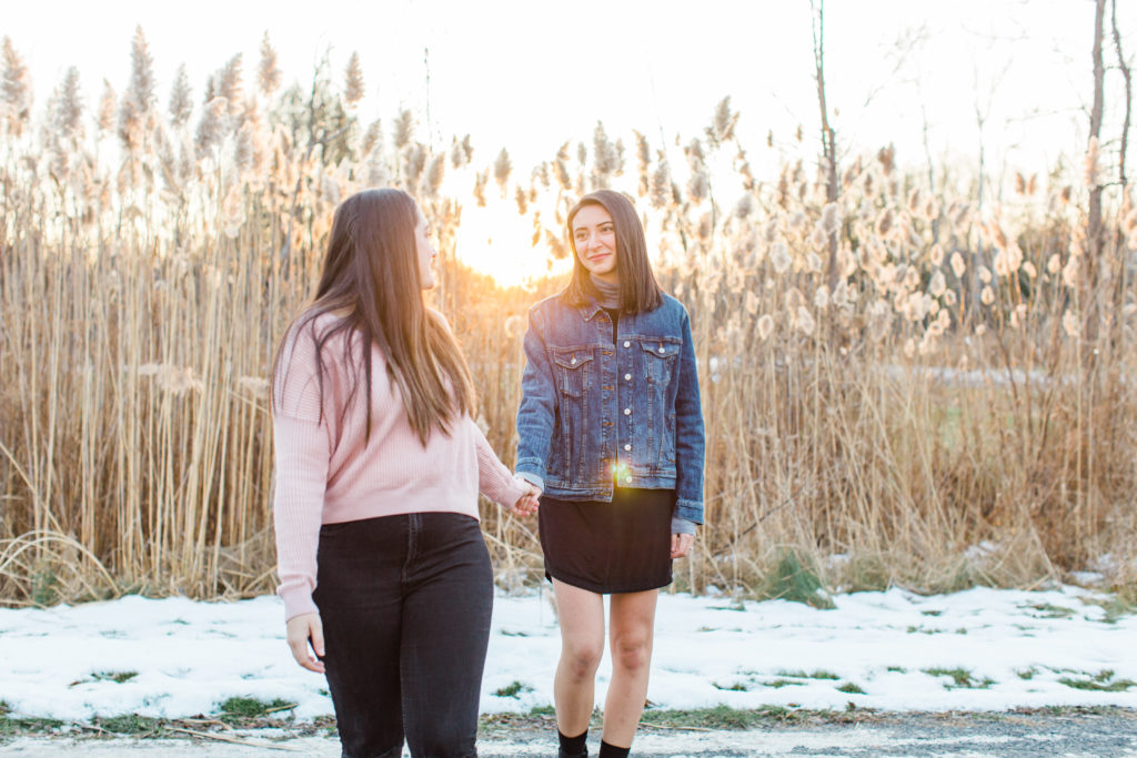 same sex women engagement session walking same gender couple female gay couple kissing outside intimate same sex engagement session tips grey loft studio ottawa wedding photographer ottawa wedding videographer wedding photo affordable wedding photographer cheap wedding photographer budget photographer kanata wedding photographer 