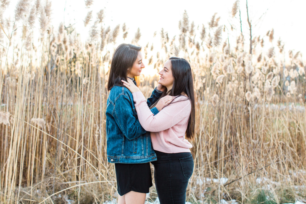 same sex women engagement session gay couple LGBTQ queer friendly photographer same gender couple female gay couple kissing outside intimate same sex engagement session tips grey loft studio ottawa wedding photographer ottawa wedding videographer wedding photo affordable wedding photographer cheap wedding photographer budget photographer kanata wedding photographer 