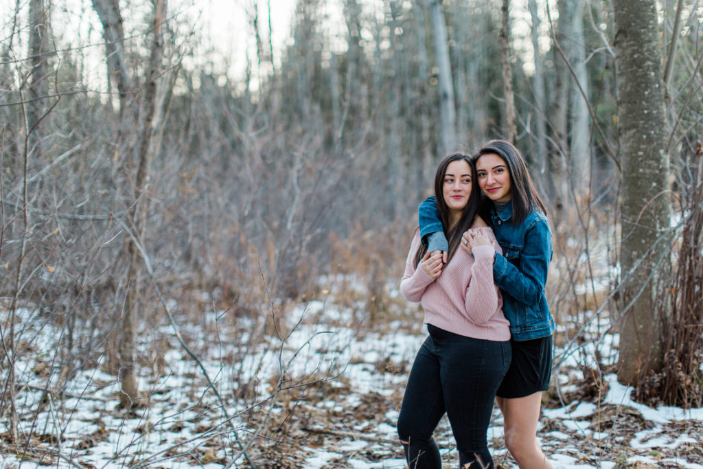 same gender couple female gay couple kissing outside intimate same sex engagement session tips grey loft studio ottawa wedding photographer ottawa wedding videographer wedding photo affordable wedding photographer cheap wedding photographer budget photographer kanata wedding photographer 