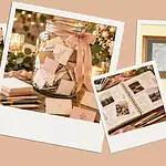 Unique guest book ideas including a wooden box, jar, and framed keepsake.