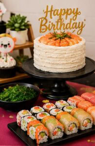 Birthday cake with.