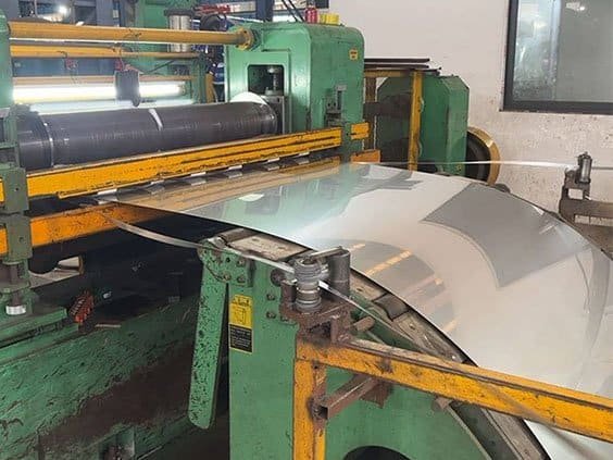 stainless steel slitting and polishing line