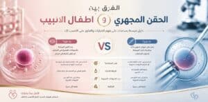 الفرق بين أطفال الأنابيب والحقن المجهري
