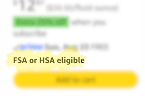 Redcypress Designs logo with a yellow banner reading 'FSA or HSA eligible'.
