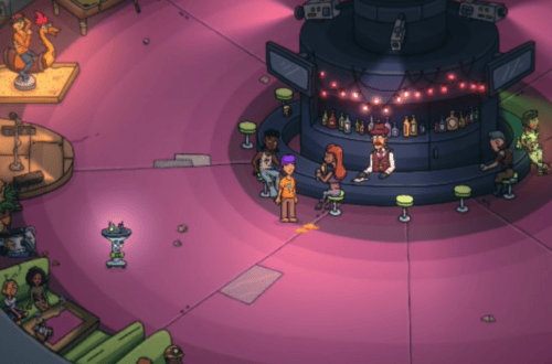 Space Chef restaurant hub in the Horseshoe Nebula