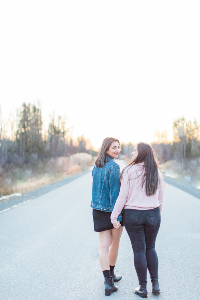 same gender couple female gay couple kissing outside intimate same sex engagement session tips grey loft studio ottawa wedding photographer ottawa wedding videographer wedding photo affordable wedding photographer cheap wedding photographer budget photographer kanata wedding photographer 