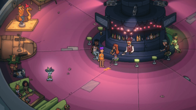 Space Chef restaurant hub in the Horseshoe Nebula