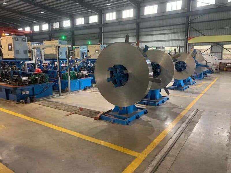 stainless steel coils in warehouse