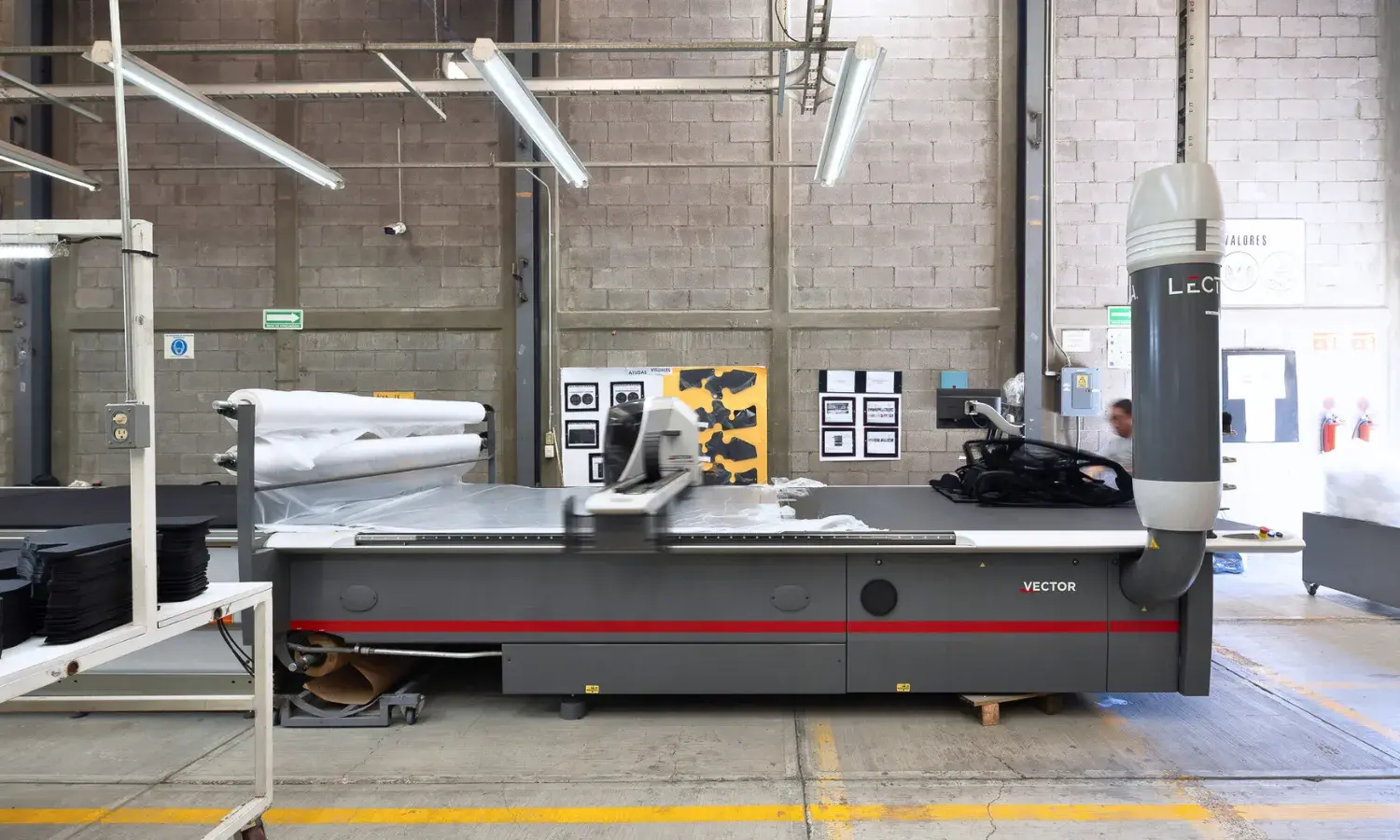 Corte de piezas textiles automotrices Corte laser