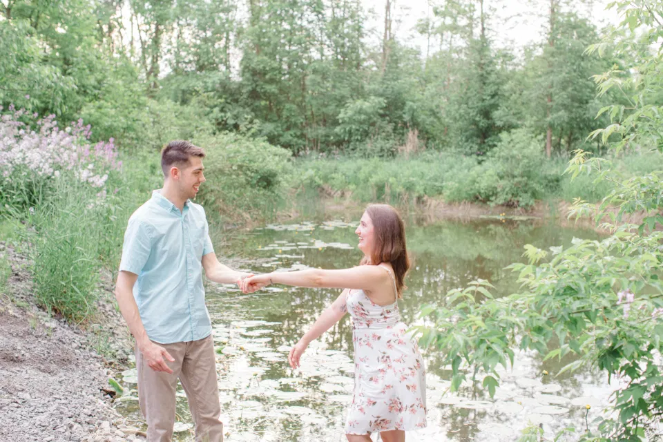 Fun Engagement Photo Posing - Ottawa Engagement Photographer