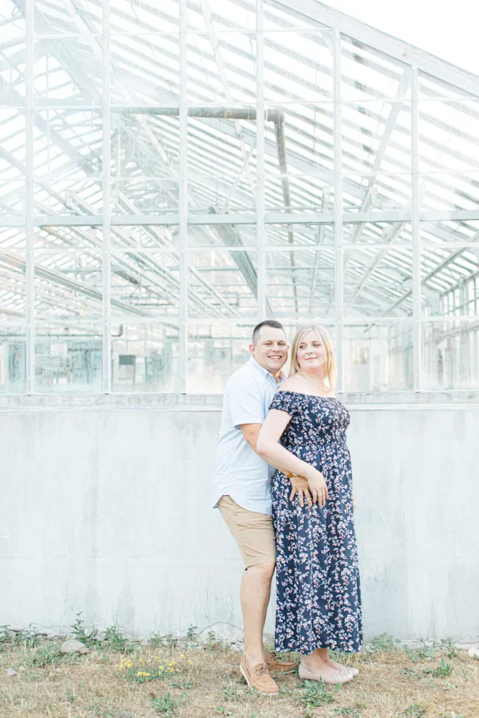 Summer Engagement Session inspiration - Neutrals, Blues, Flowy Dress - Floral Print Navy - Grey Loft Studio - Ottawa Wedding Photographer - Wedding Videographer - Fun, Natural, Bright Photo Video Team. - Photographe - Greyloft - Ottawa Engagement Pictures